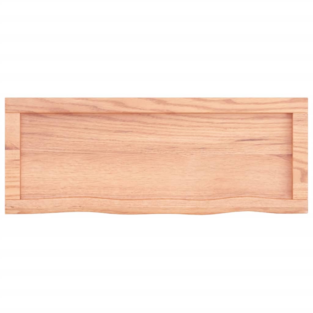 vidaXL Estante pared madera roble tratada marrón claro 80x30x(2-6) cm