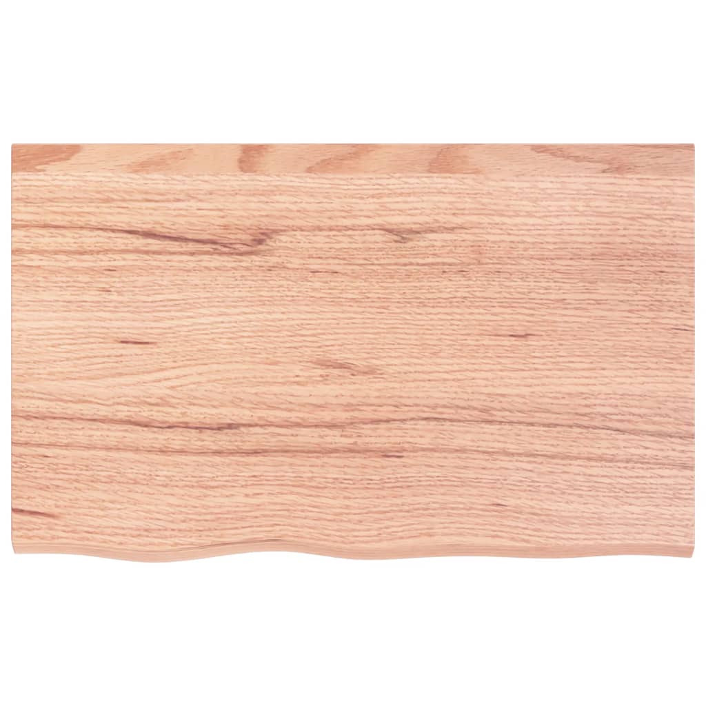 vidaXL Estante pared madera roble tratada marrón claro 80x50x(2-6) cm