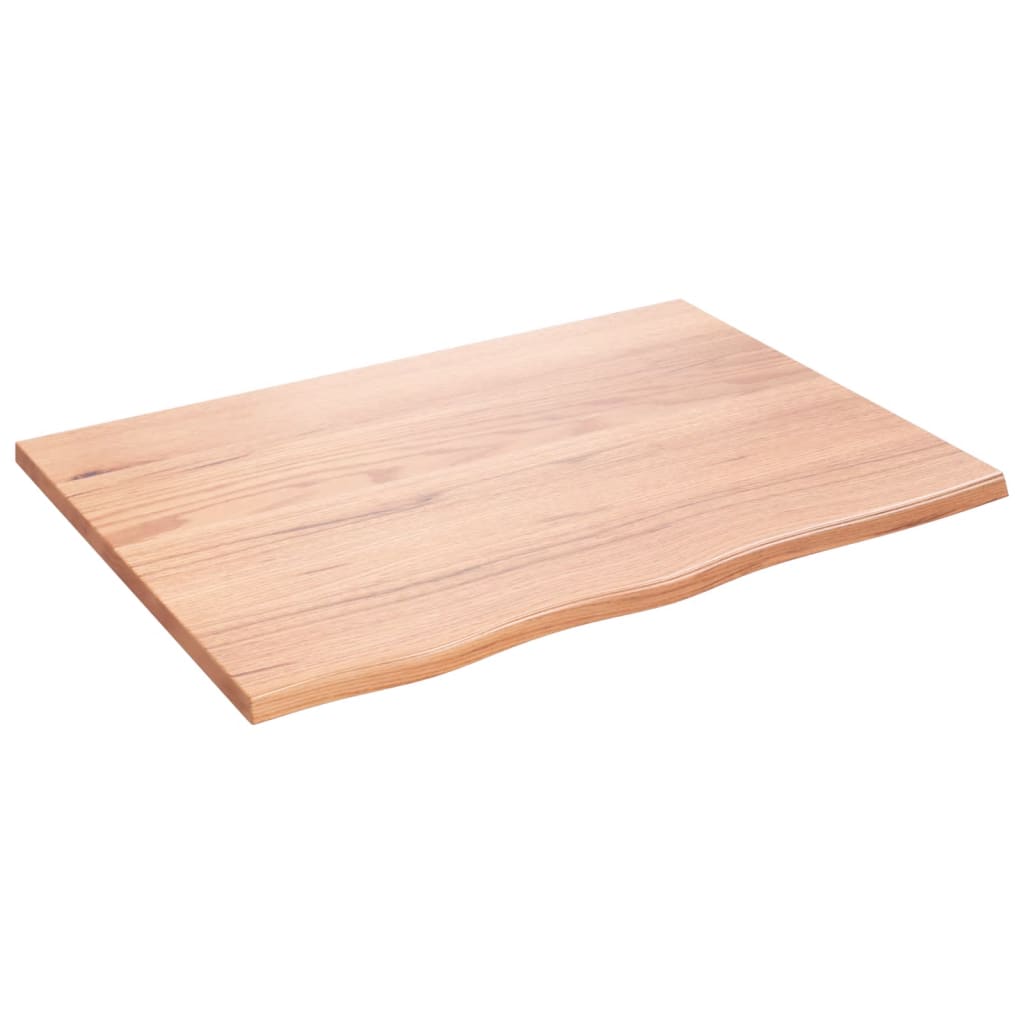 vidaXL Estante de pared madera de roble tratada marrón claro 80x60x2cm