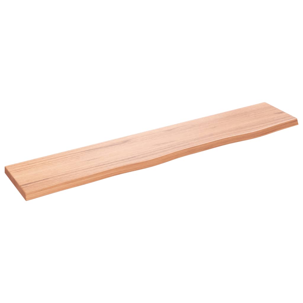 vidaXL Estante de pared madera roble tratada marrón claro 100x20x2 cm