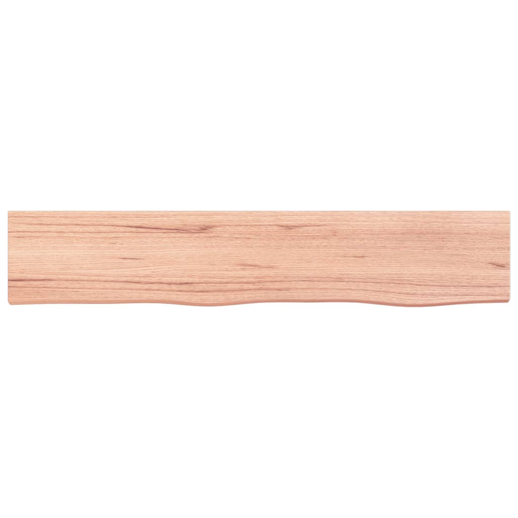 vidaXL Estante de pared madera roble tratada marrón claro 100x20x2 cm