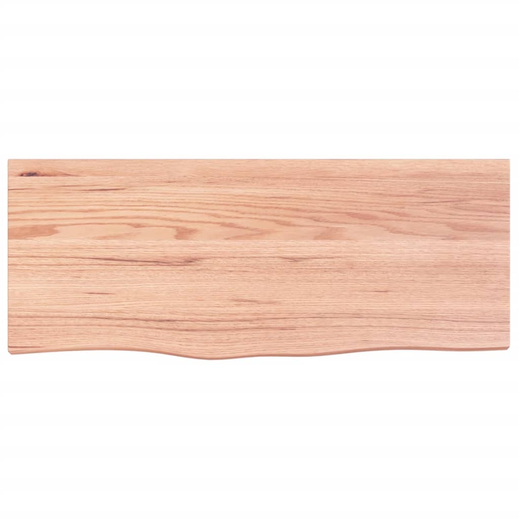 vidaXL Estante de pared madera roble tratada marrón claro 100x40x2 cm