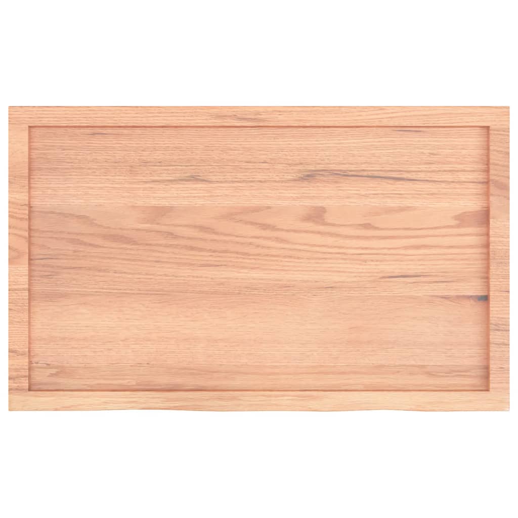 vidaXL Estante pared madera roble tratada marrón claro 100x60x(2-6) cm