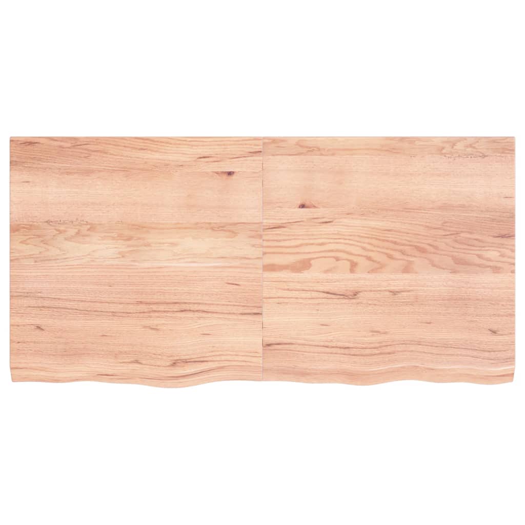 vidaXL Estante pared madera roble tratada marrón claro 120x60x(2-4) cm