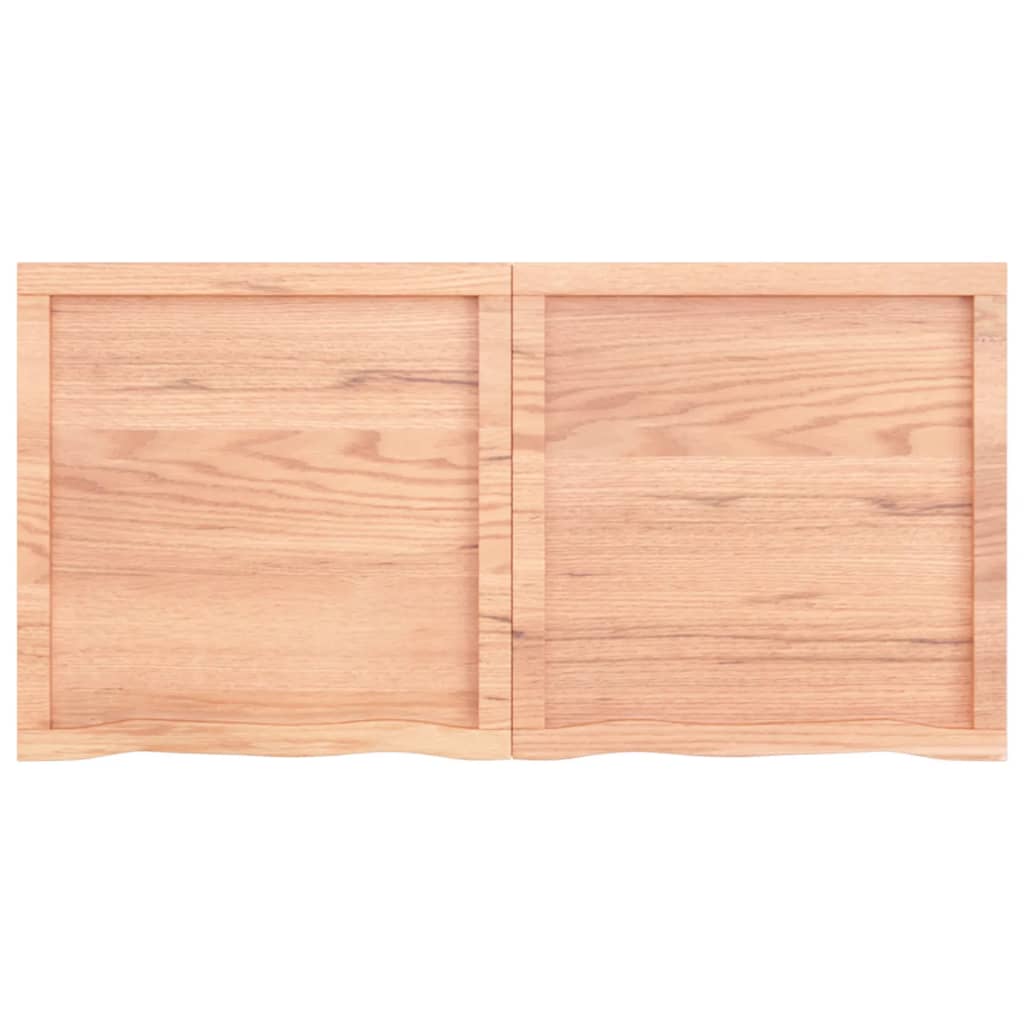 vidaXL Estante pared madera roble tratada marrón claro 120x60x(2-4) cm