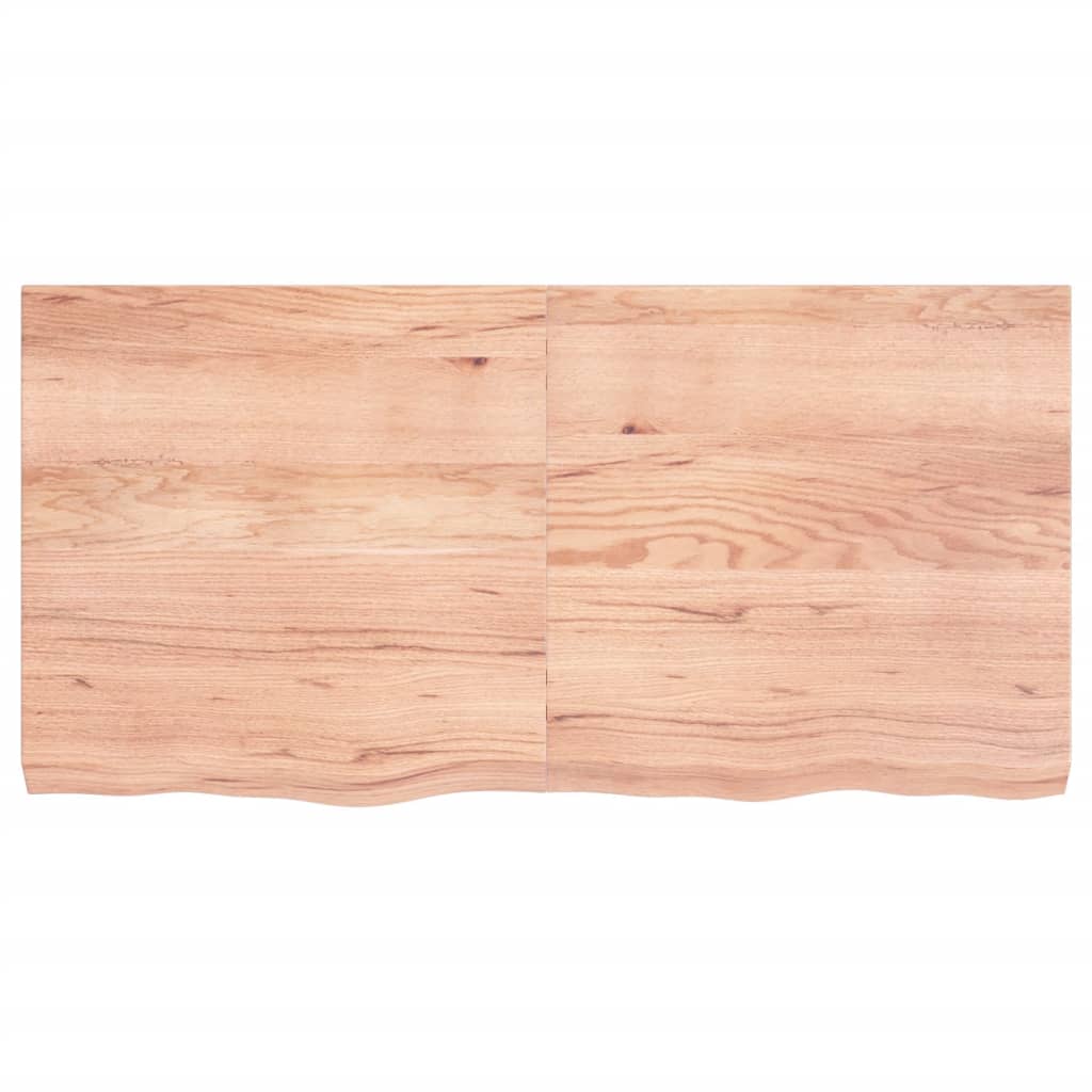 vidaXL Estante pared madera roble tratada marrón claro 120x60x(2-6) cm