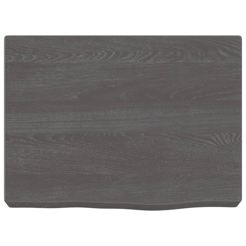 vidaXL Estante pared madera roble tratada marrón oscuro 40x30x(2-6) cm