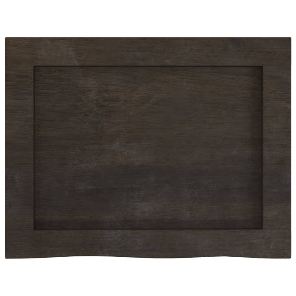 vidaXL Estante pared madera roble tratada marrón oscuro 40x30x(2-6) cm