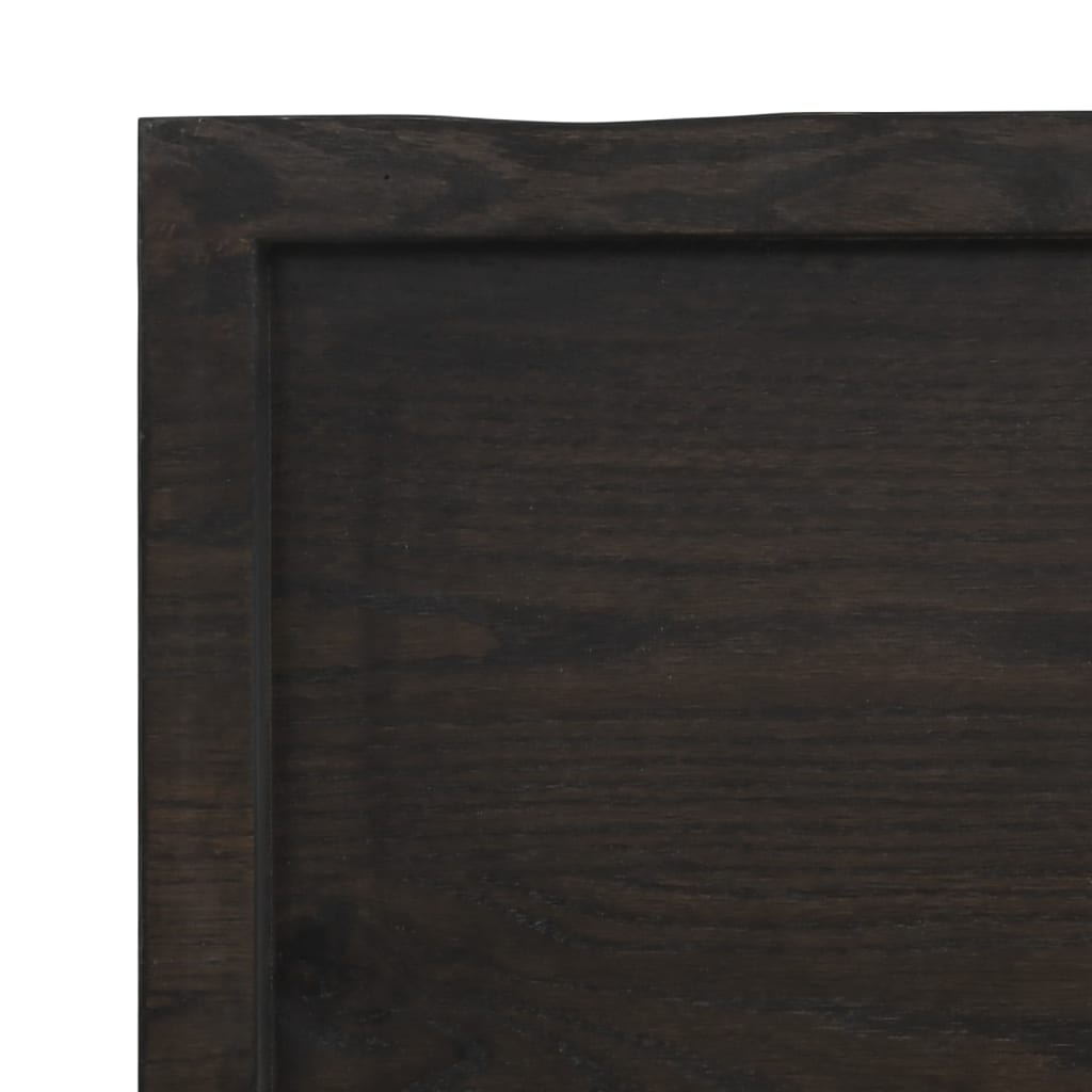 vidaXL Estante pared madera roble tratada marrón oscuro 40x30x(2-6) cm