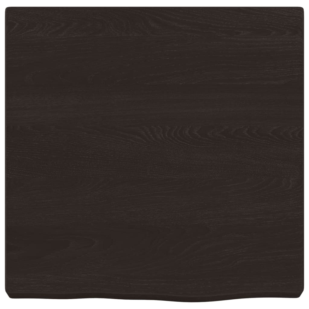 vidaXL Estante pared madera roble tratada marrón oscuro 40x40x(2-4) cm