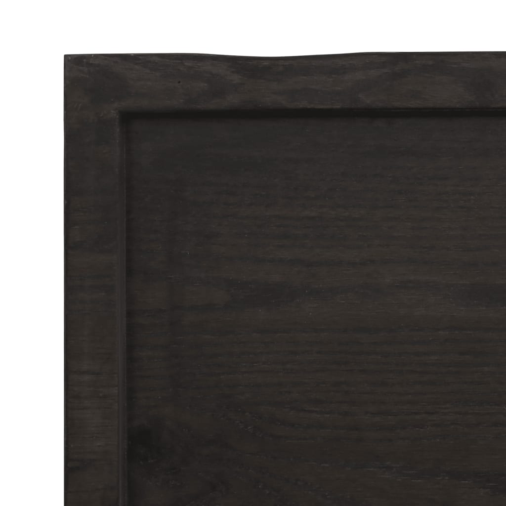 vidaXL Estante pared madera roble tratada marrón oscuro 40x40x(2-4) cm