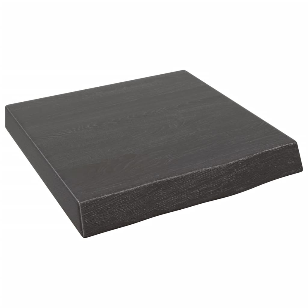 vidaXL Estante pared madera roble tratada marrón oscuro 40x40x(2-6) cm