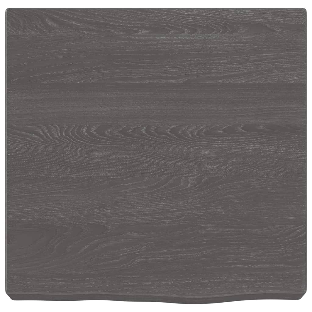 vidaXL Estante pared madera roble tratada marrón oscuro 40x40x(2-6) cm