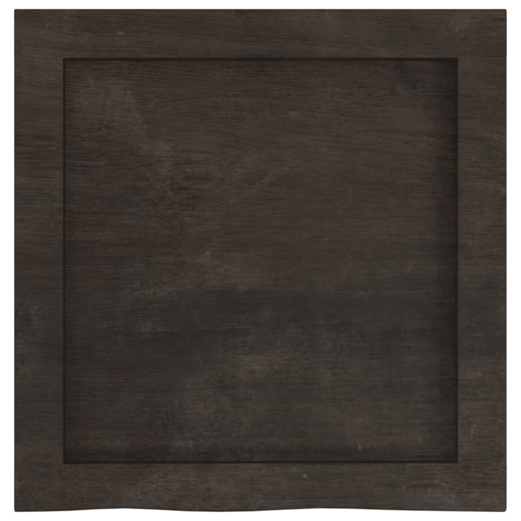 vidaXL Estante pared madera roble tratada marrón oscuro 40x40x(2-6) cm