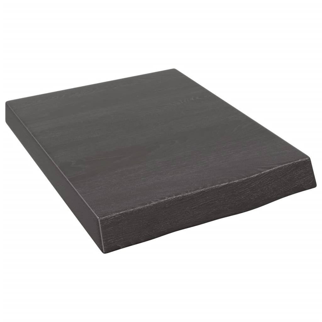 vidaXL Estante pared madera roble tratada marrón oscuro 40x50x(2-6) cm