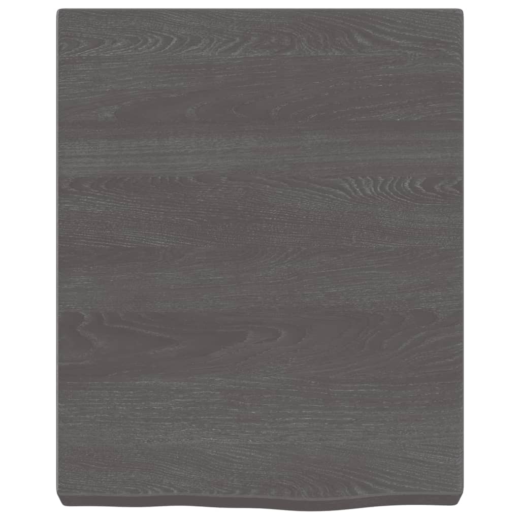 vidaXL Estante pared madera roble tratada marrón oscuro 40x50x(2-6) cm