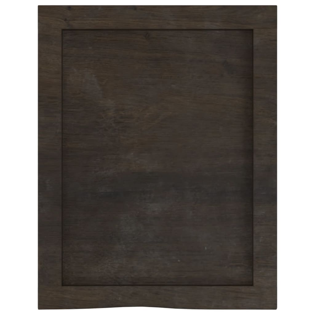 vidaXL Estante pared madera roble tratada marrón oscuro 40x50x(2-6) cm