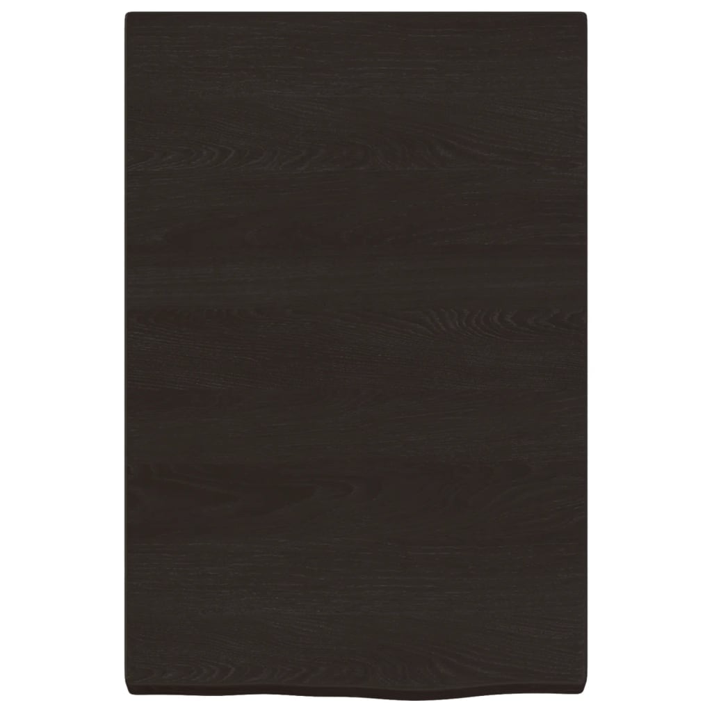 vidaXL Estante pared madera roble tratada marrón oscuro 40x60x(2-4) cm