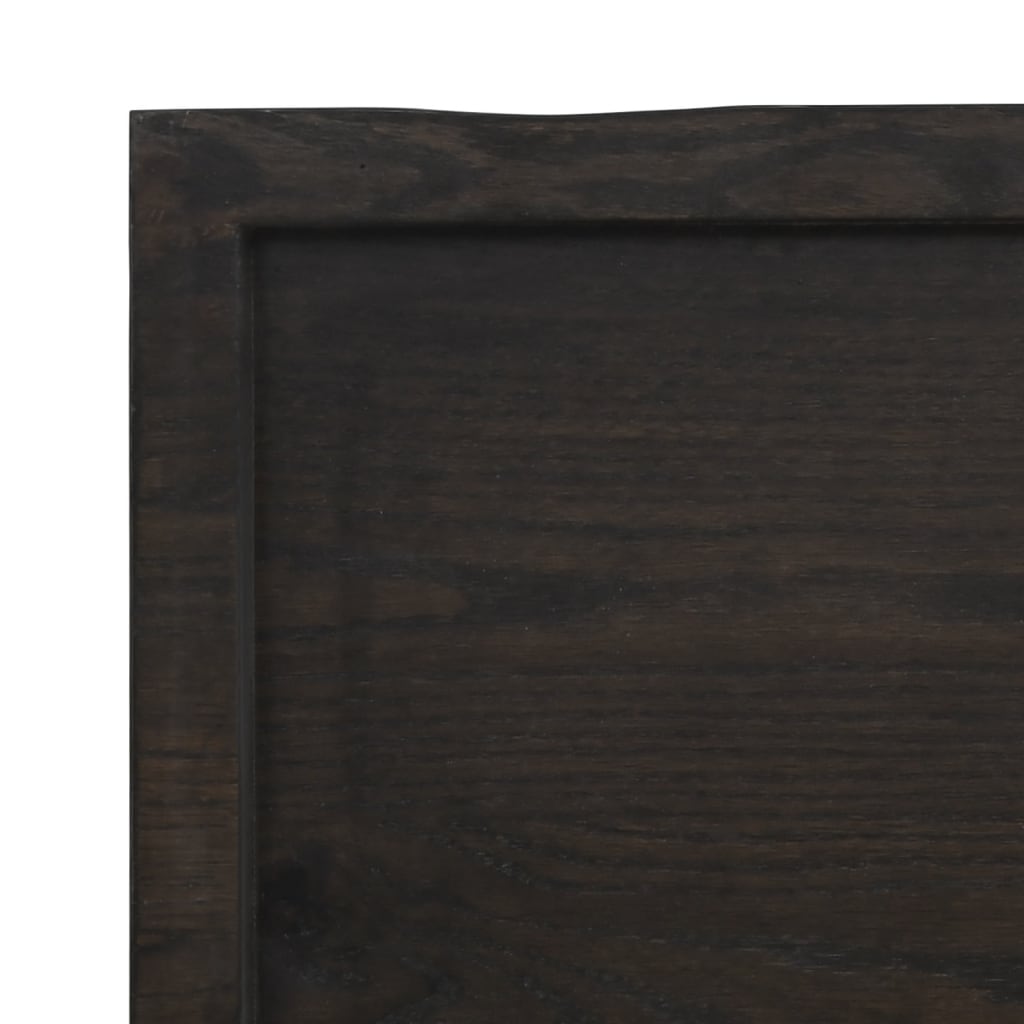 vidaXL Estante pared madera roble tratada marrón oscuro 40x60x(2-4) cm