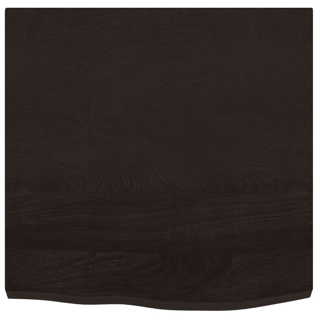 vidaXL Estante pared madera roble tratada marrón oscuro 60x60x(2-4) cm