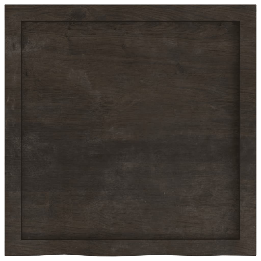 vidaXL Estante pared madera roble tratada marrón oscuro 60x60x(2-4) cm