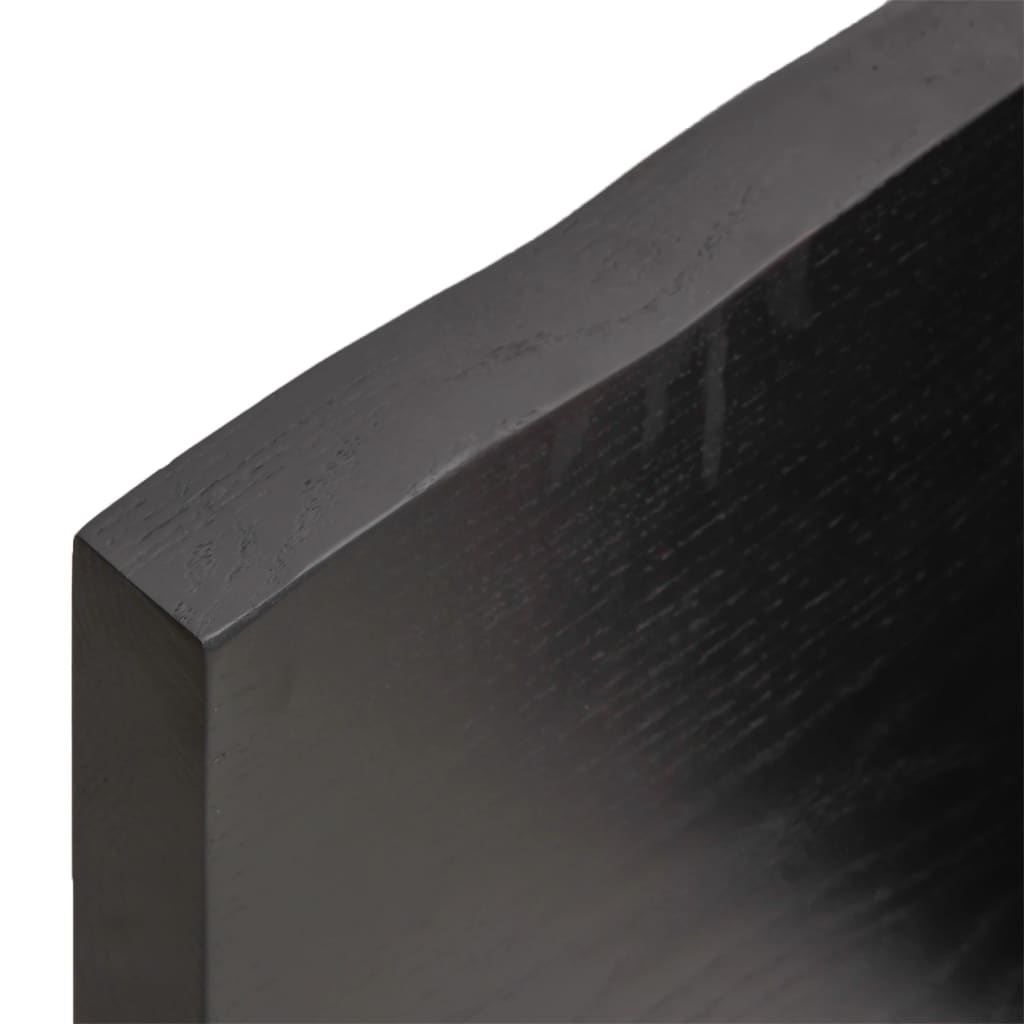 vidaXL Estante pared madera roble tratada marrón oscuro 60x60x(2-4) cm