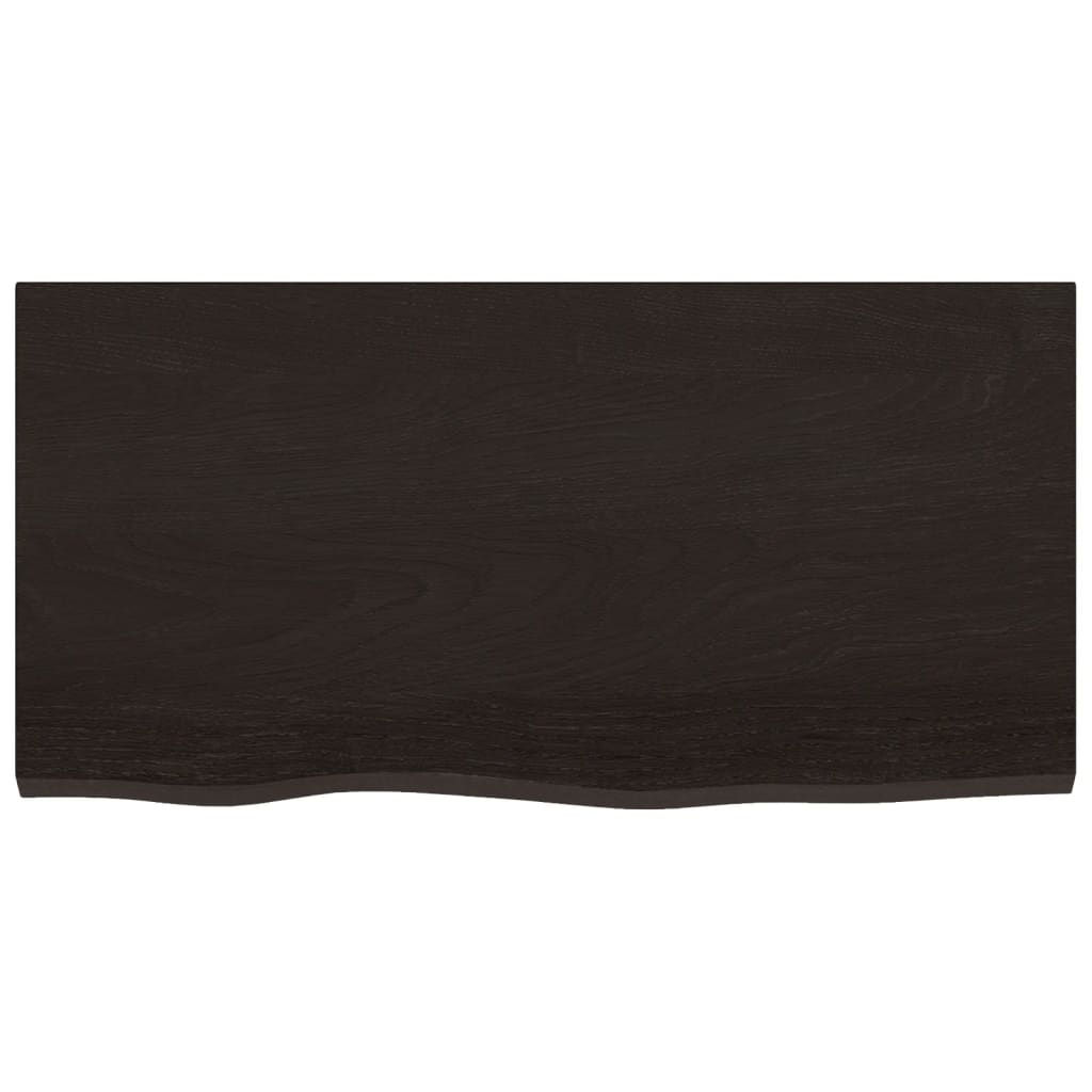 vidaXL Estante pared madera roble tratada marrón oscuro 80x40x(2-6) cm