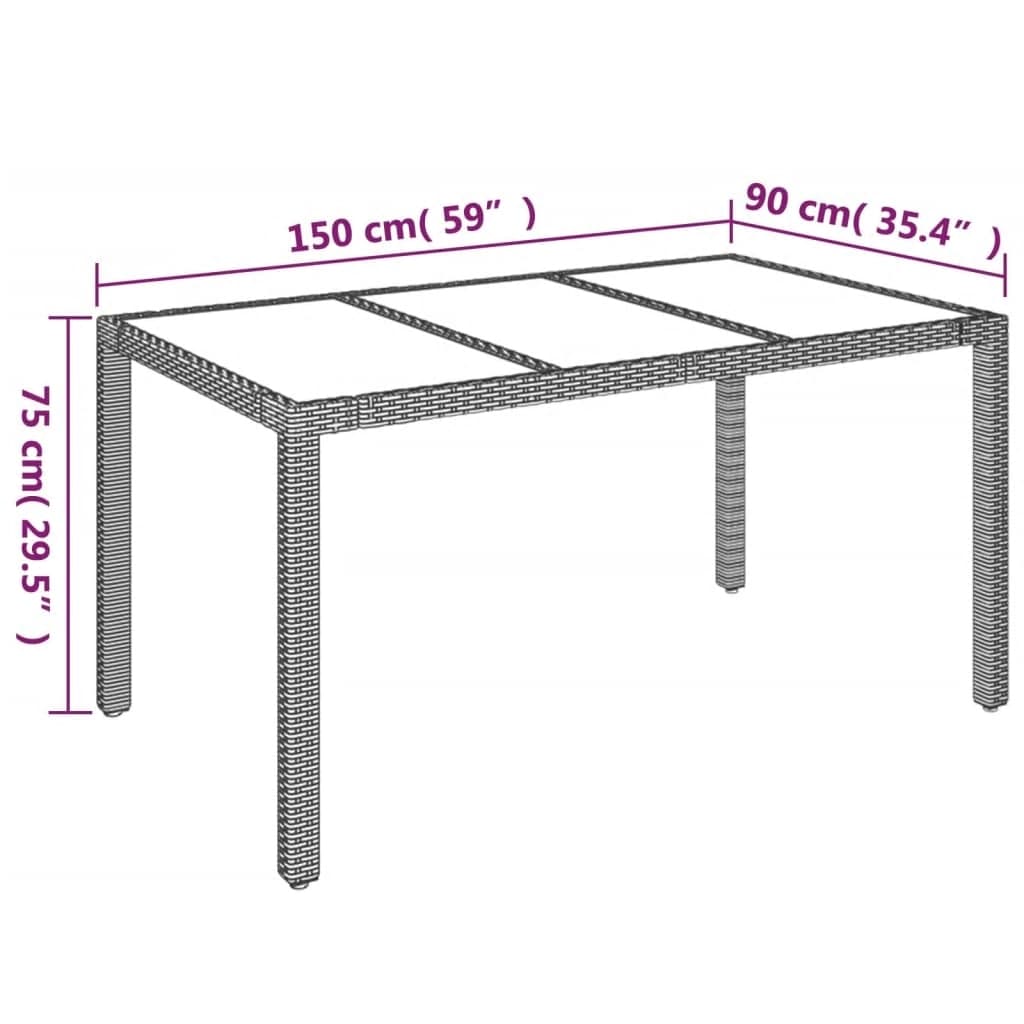 vidaXL Set de muebles jardín 5 pzas con cojines ratán sintético negro