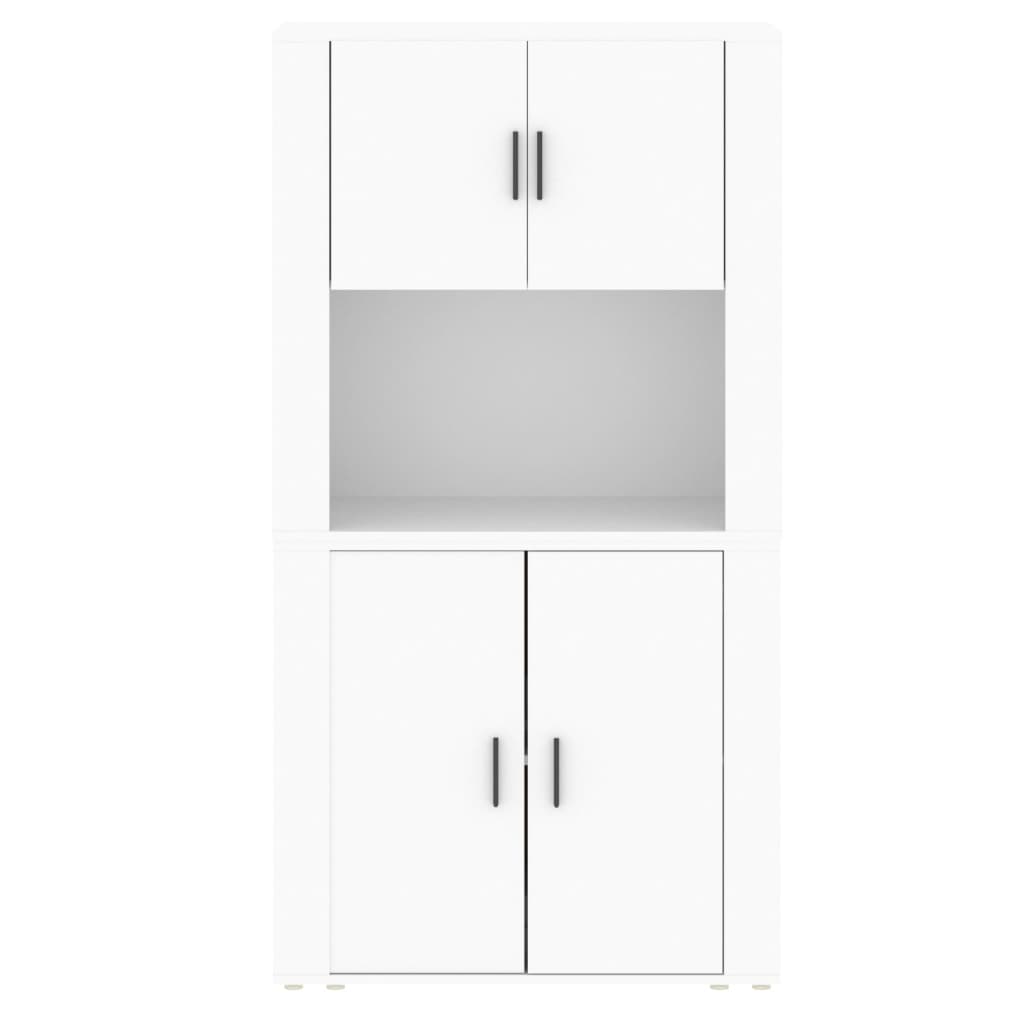 vidaXL Aparador alto madera contrachapada blanco