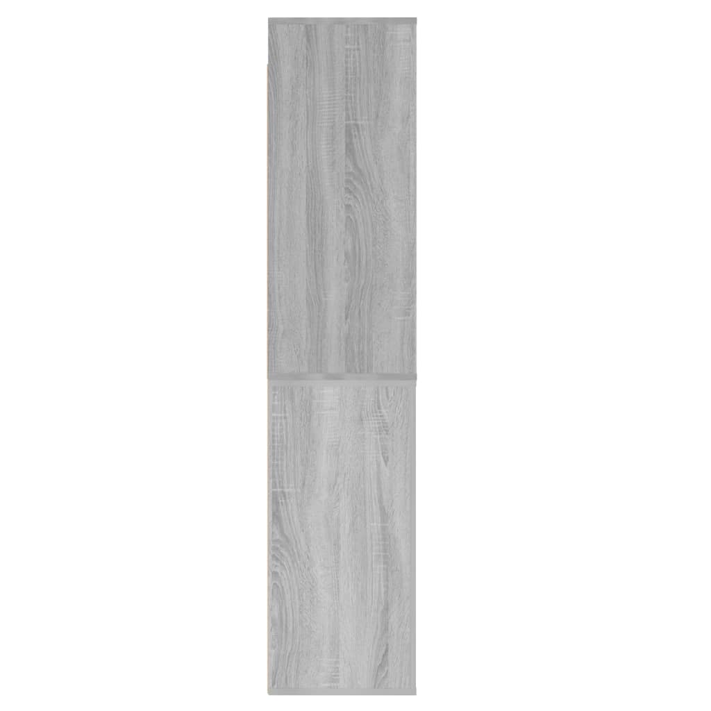 vidaXL Aparador alto de madera contrachapada gris Sonoma