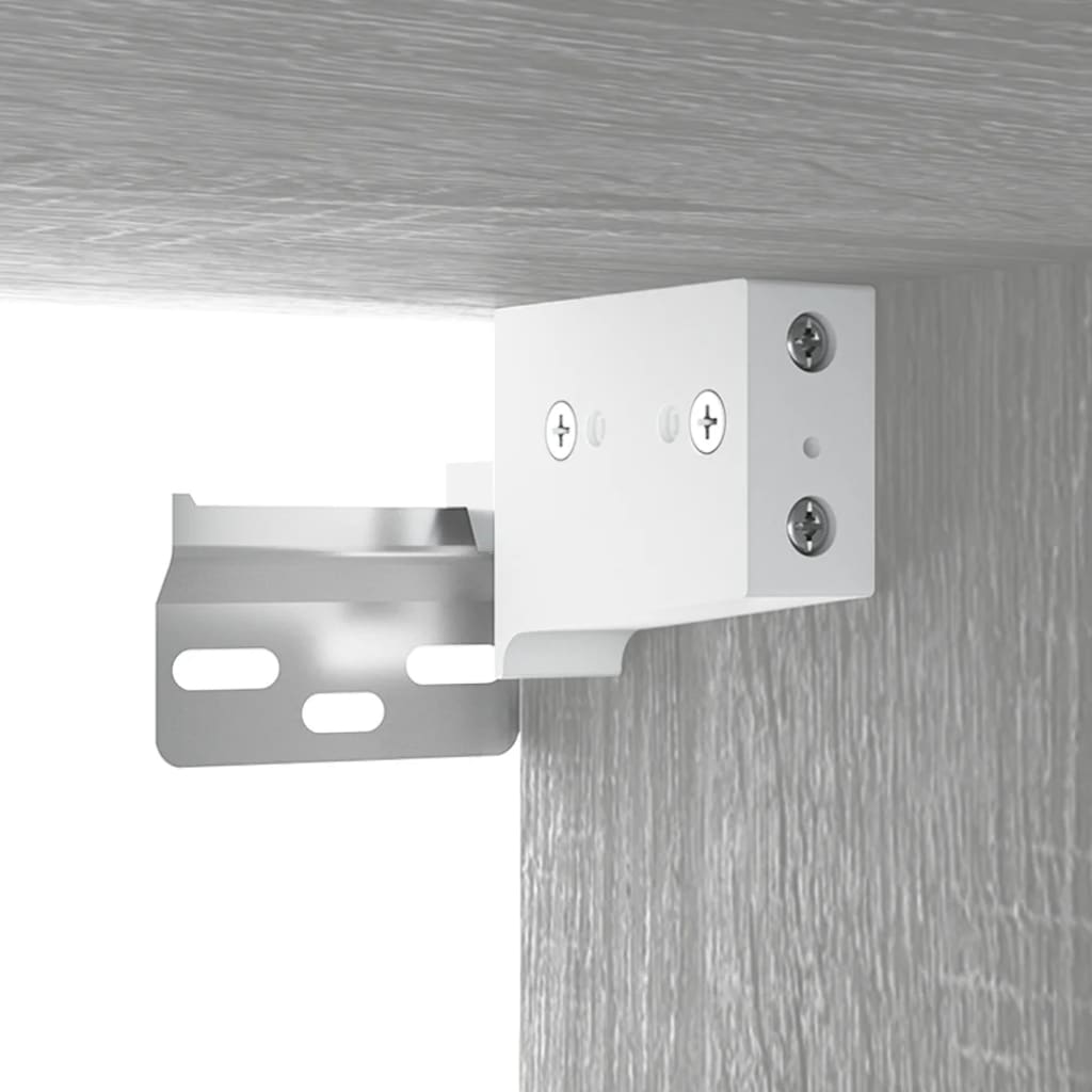 vidaXL Aparador alto de madera contrachapada gris Sonoma