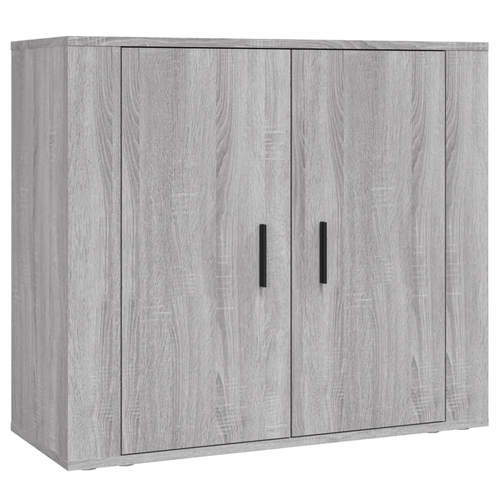 vidaXL Aparador alto de madera contrachapada gris Sonoma