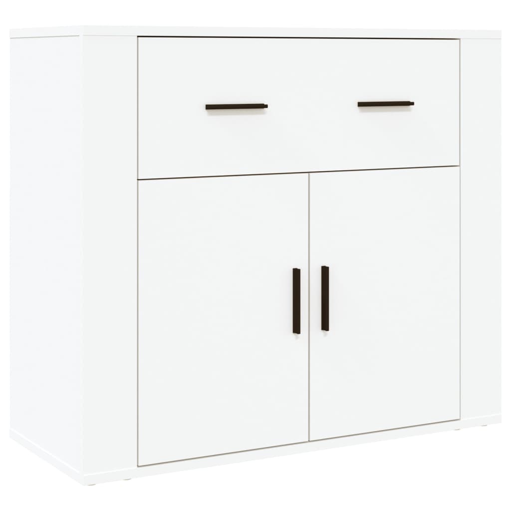 vidaXL Aparador alto madera contrachapada blanco