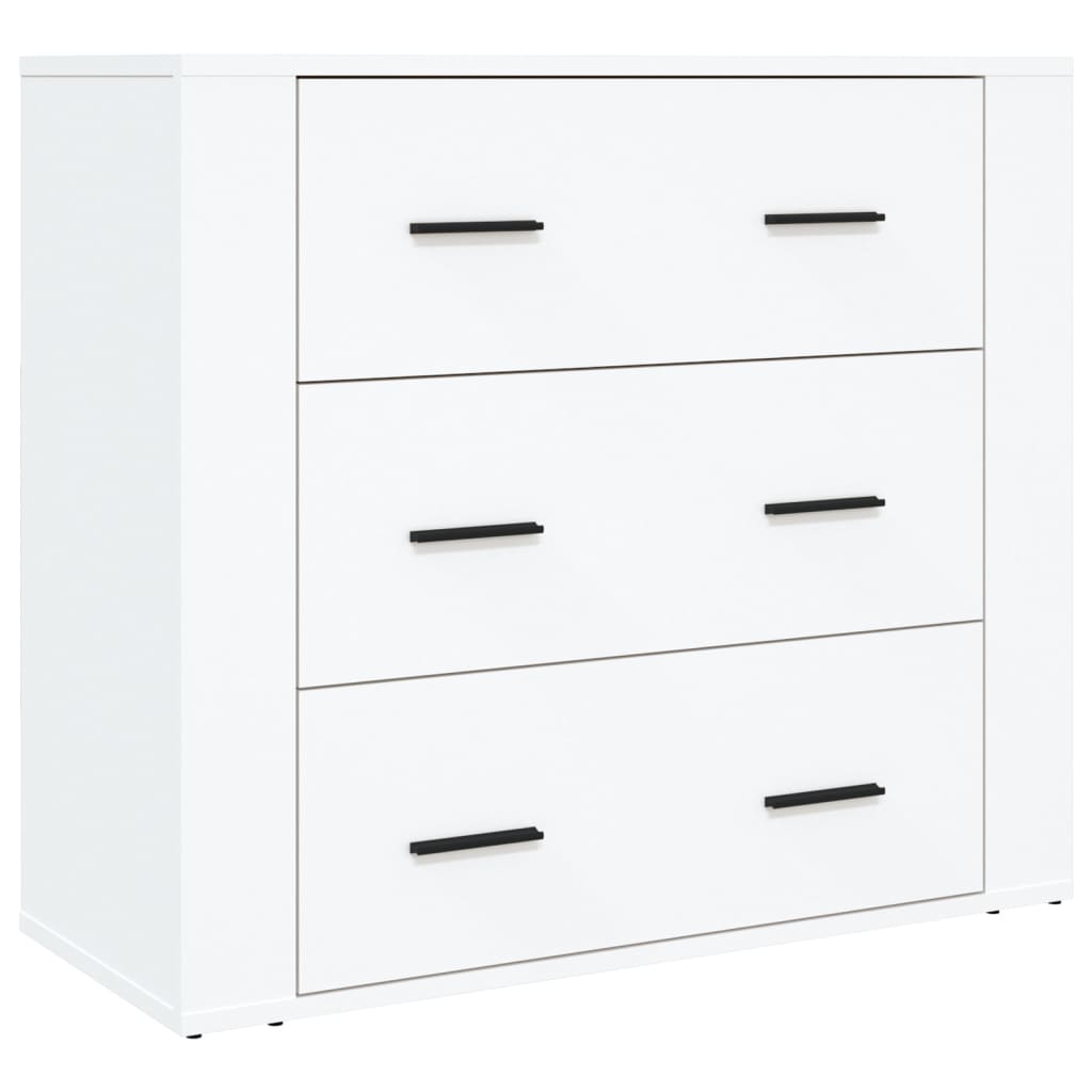 vidaXL Aparador alto madera contrachapada blanco