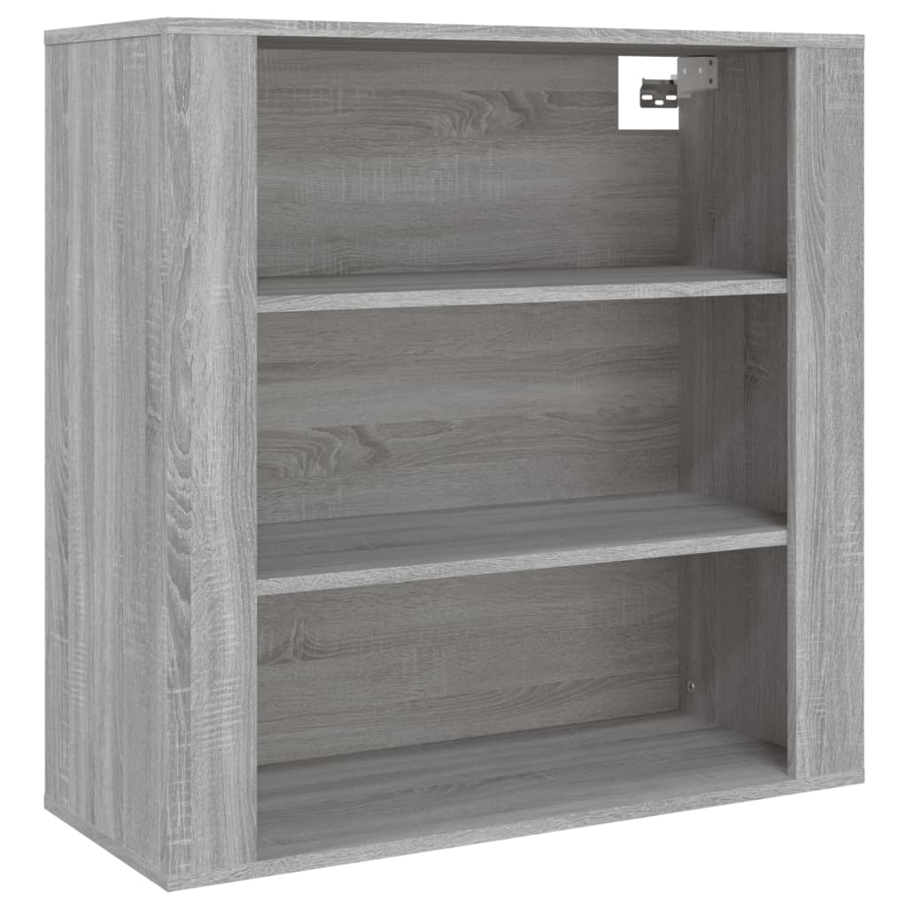 vidaXL Aparador alto de madera contrachapada gris Sonoma