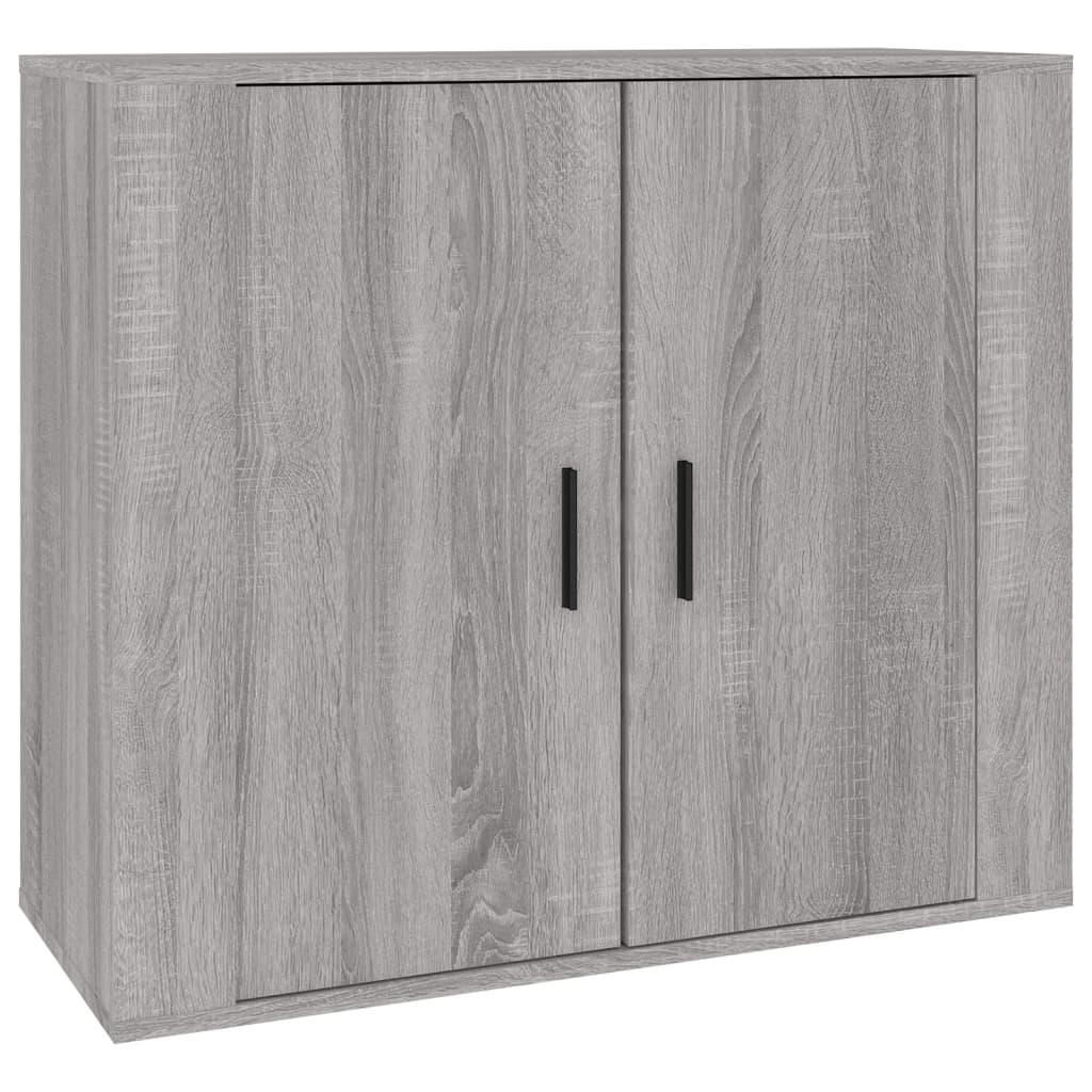 vidaXL Aparadores 3 piezas madera contrachapada gris Sonoma