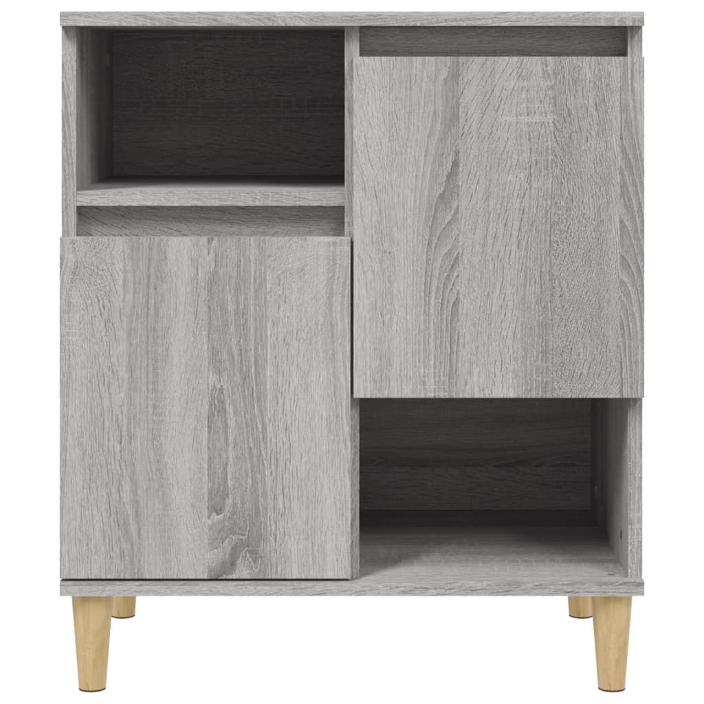 vidaXL Aparadores 2 uds madera contrachapada gris Sonoma 60x35x70 cm