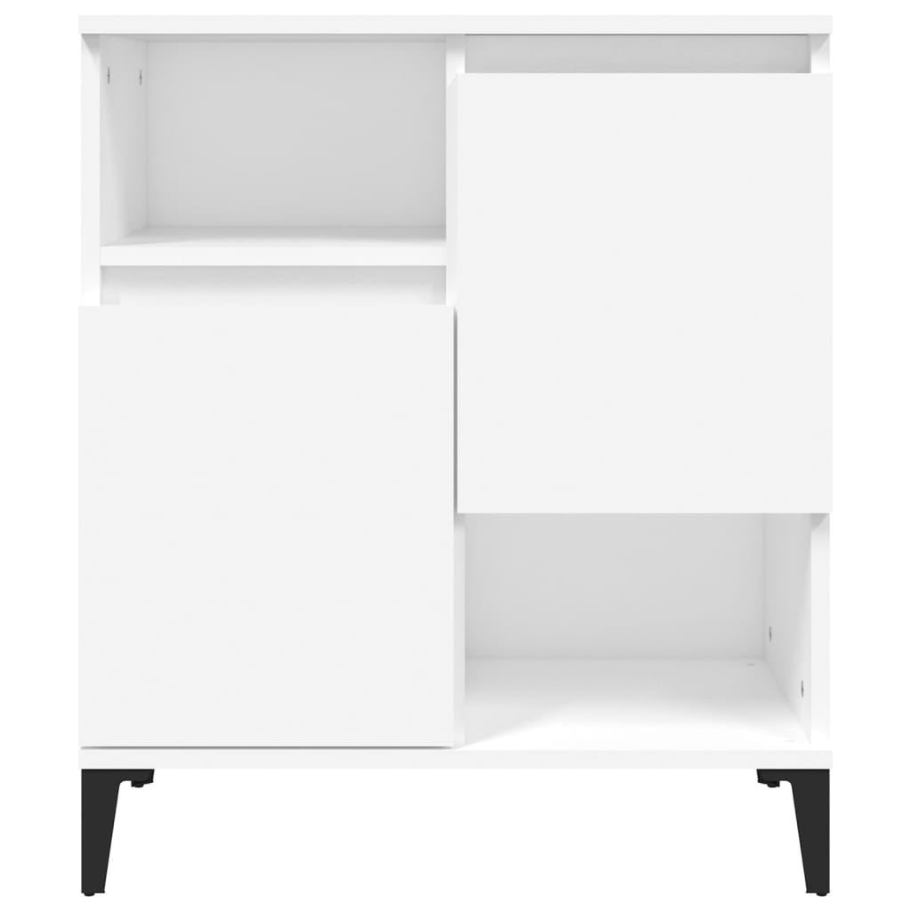 vidaXL Aparadores 3 uds madera contrachapada blanco 60x35x70 cm