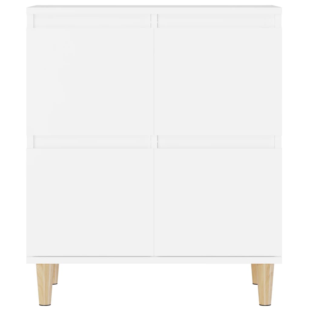 vidaXL Aparadores 2 uds madera contrachapada blanco 60x35x70 cm