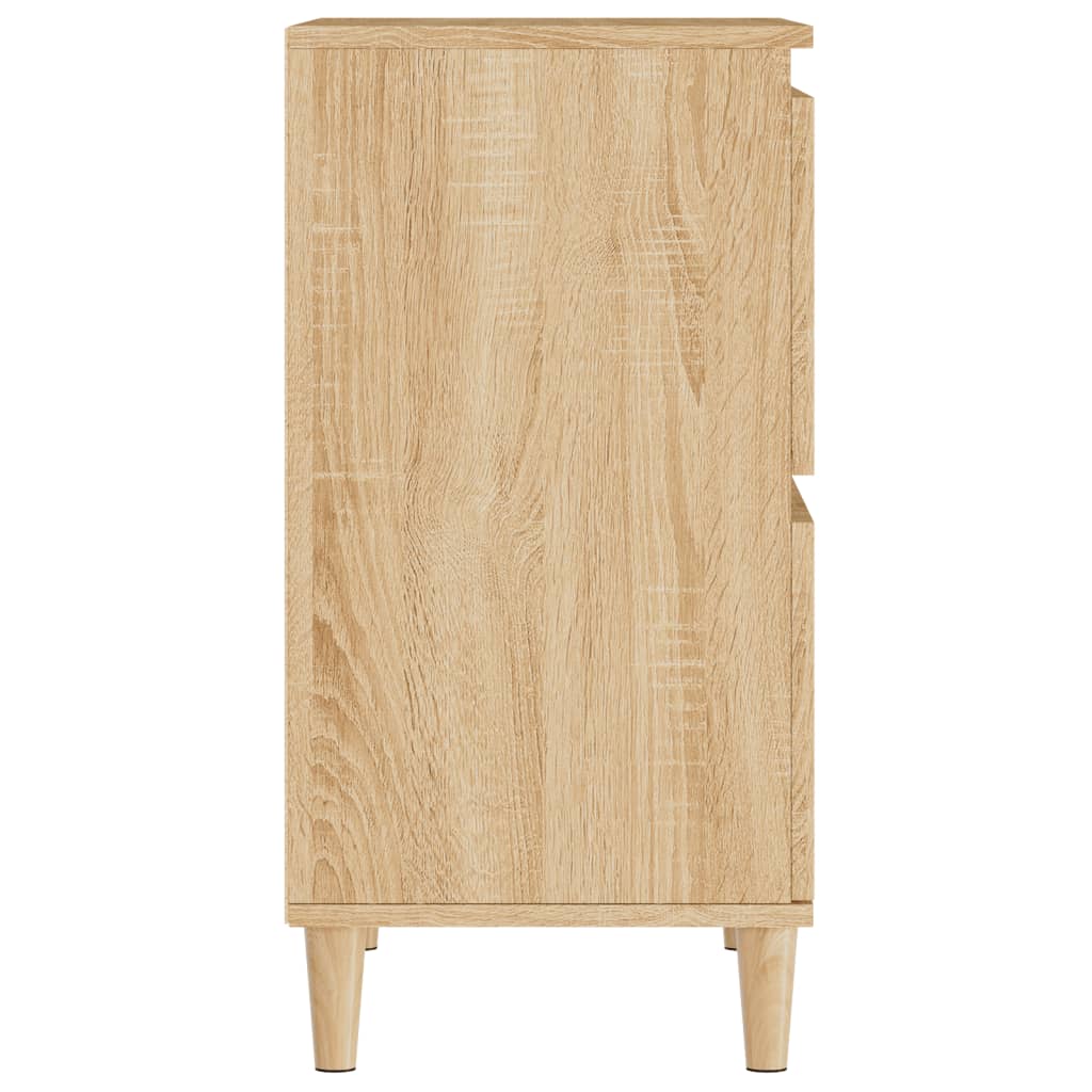 vidaXL Aparadores 2 uds madera contrachapada roble Sonoma 60x35x70 cm