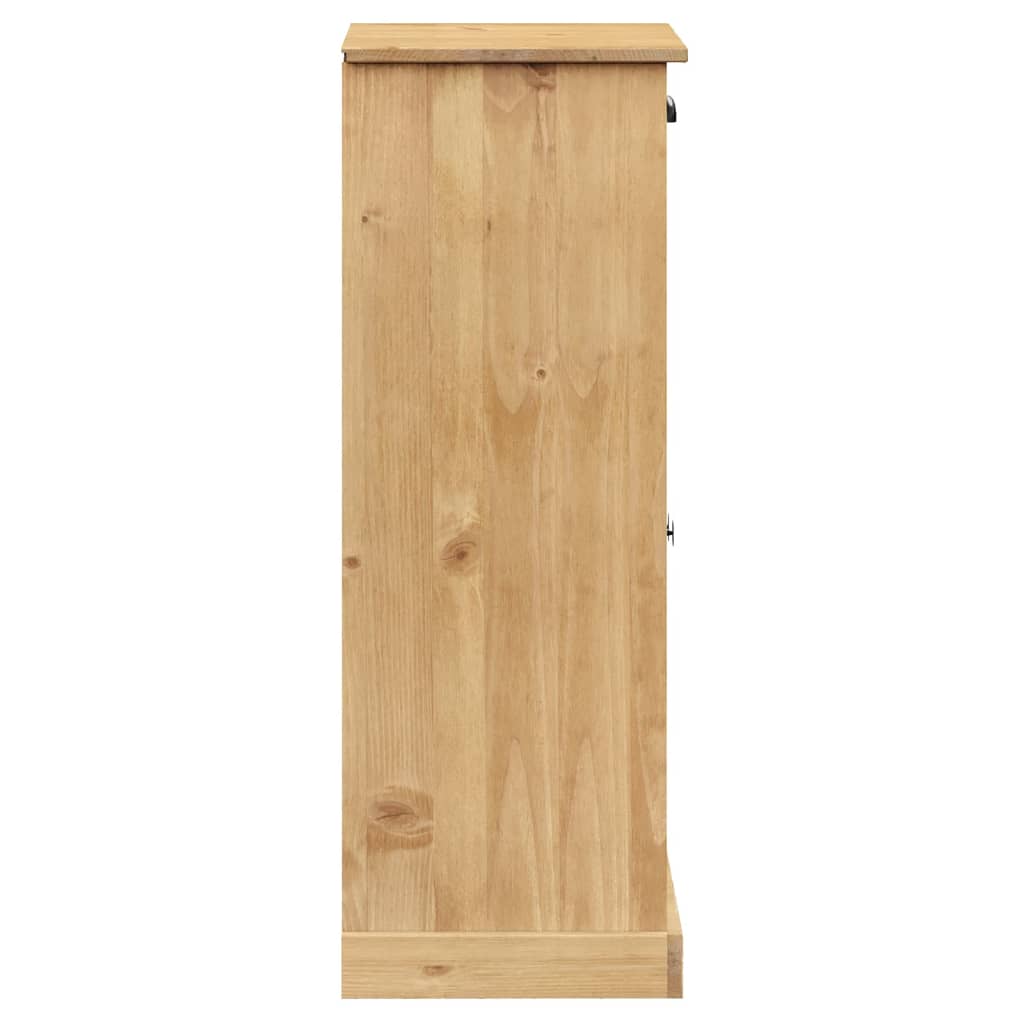 vidaXL Zapatero VIGO madera maciza de pino 60x35x96 cm