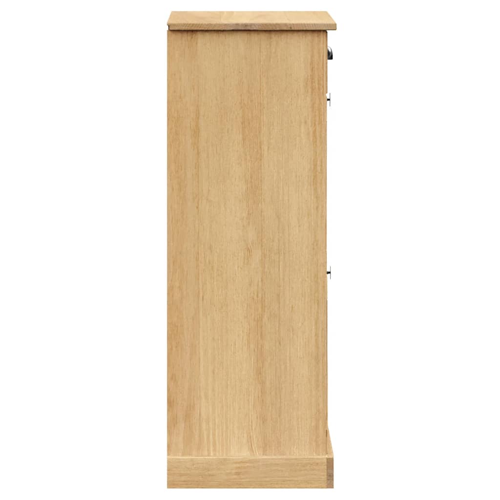 vidaXL Zapatero VIGO madera maciza de pino 60x35x96 cm