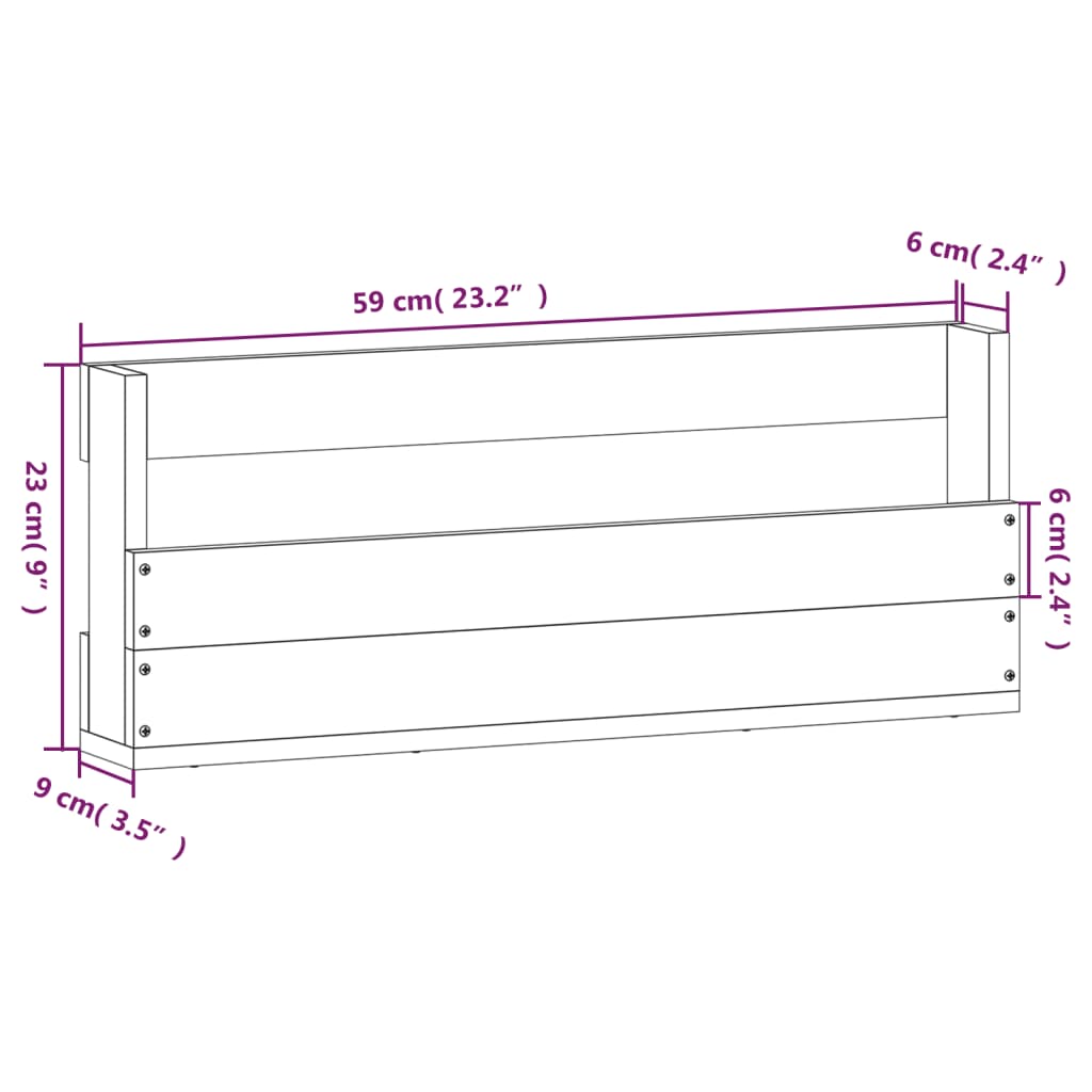 vidaXL Estantes de zapatos de pared 2 uds madera pino blanco 59x9x23cm