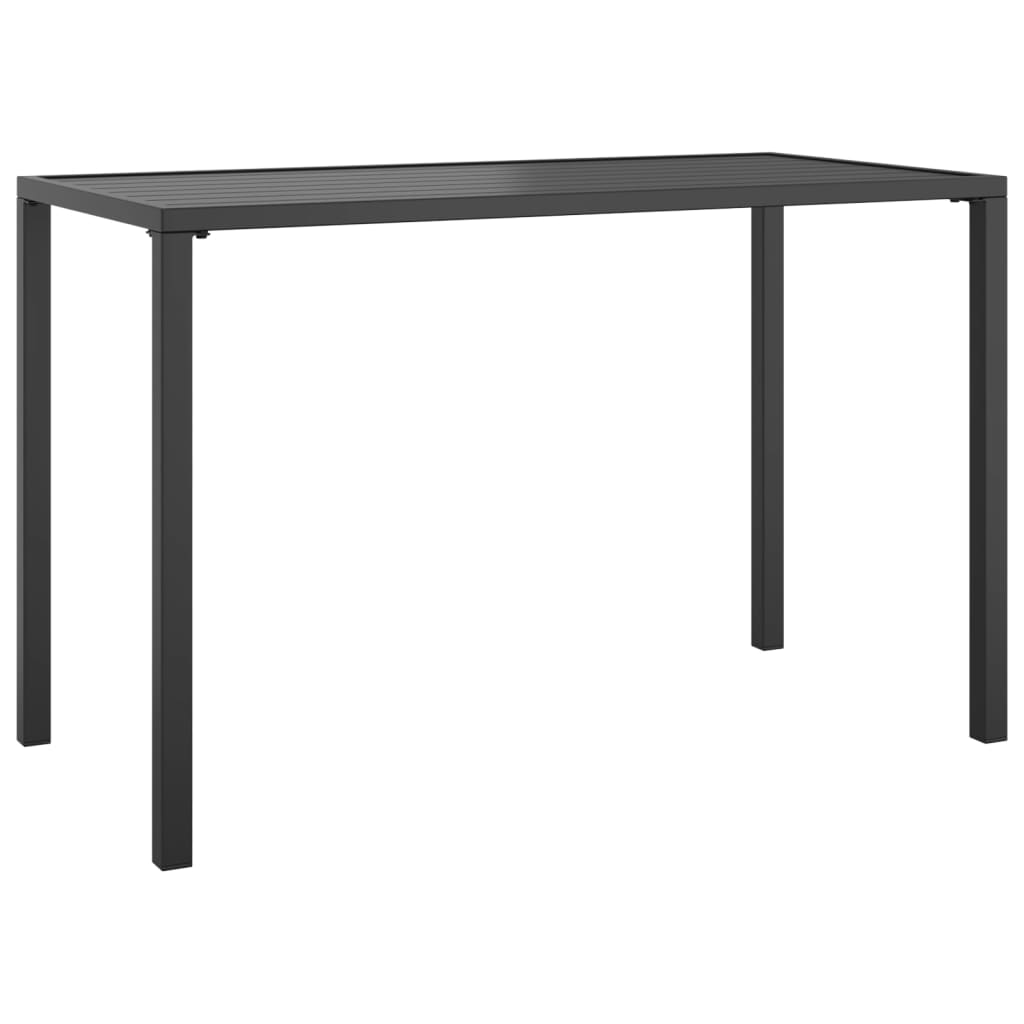 vidaXL Mesa de comedor para jardín acero gris antracita 110x54x70 cm