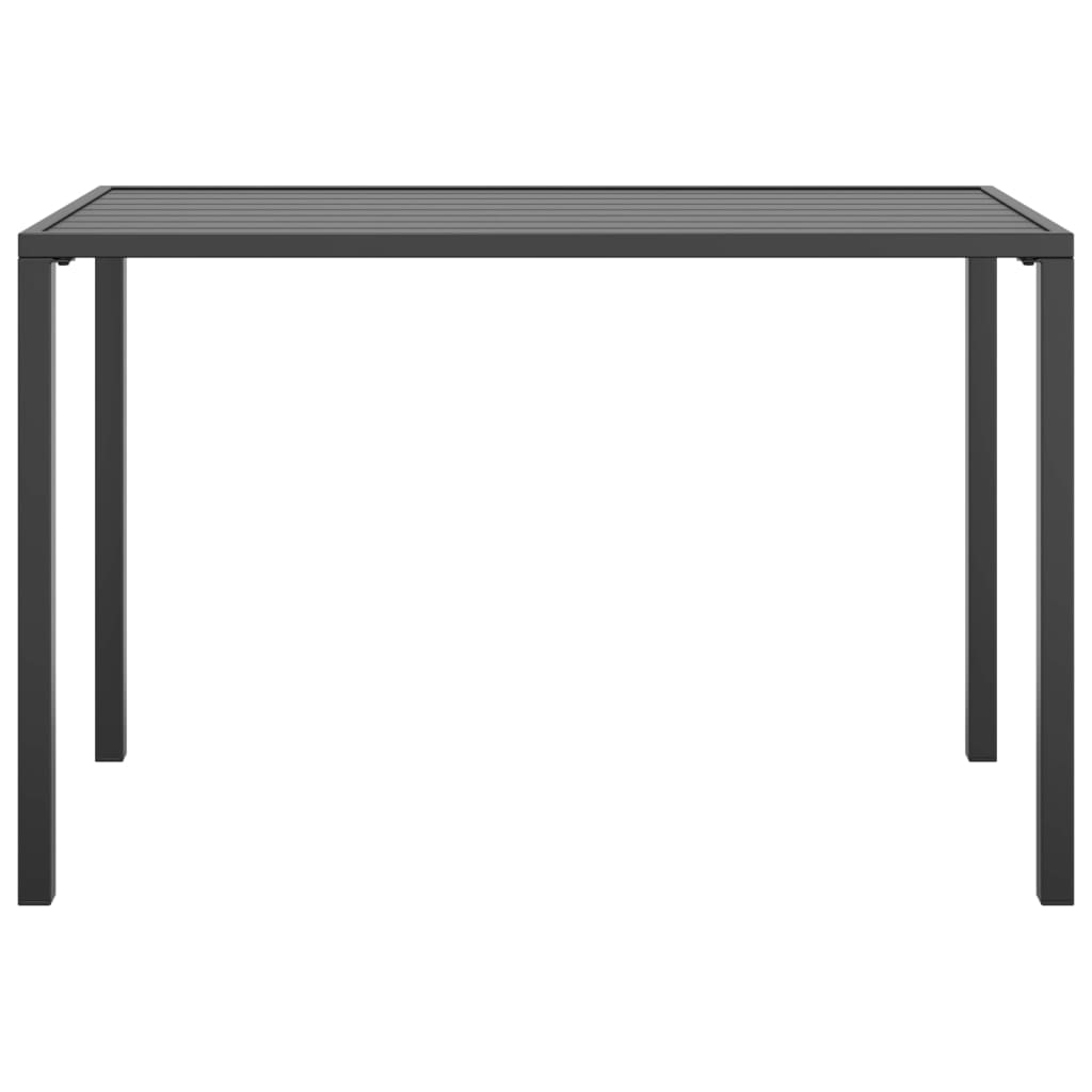 vidaXL Mesa de comedor para jardín acero gris antracita 110x54x70 cm