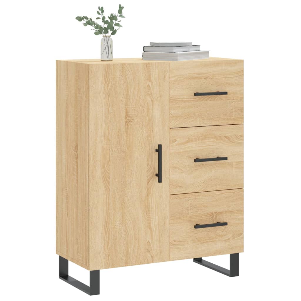 vidaXL Aparador de madera de ingeniería roble Sonoma 69,5x34x90 cm