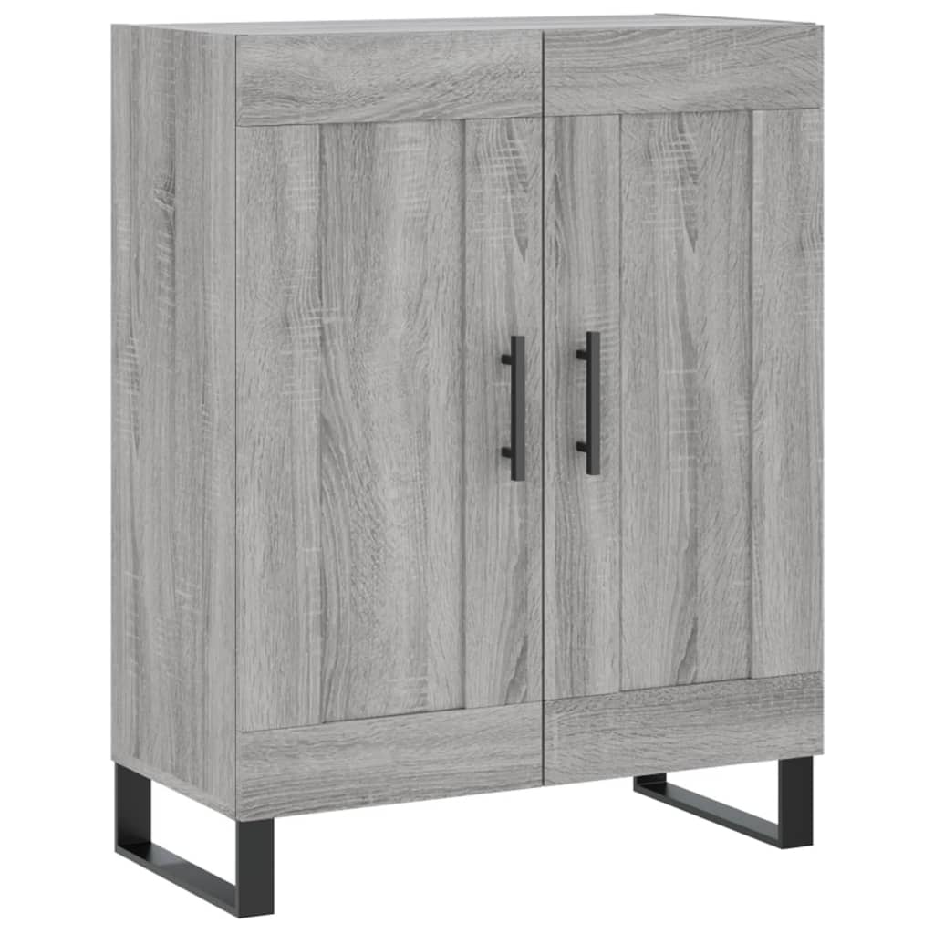 vidaXL Aparador de madera de ingeniería gris Sonoma 69,5x34x90 cm