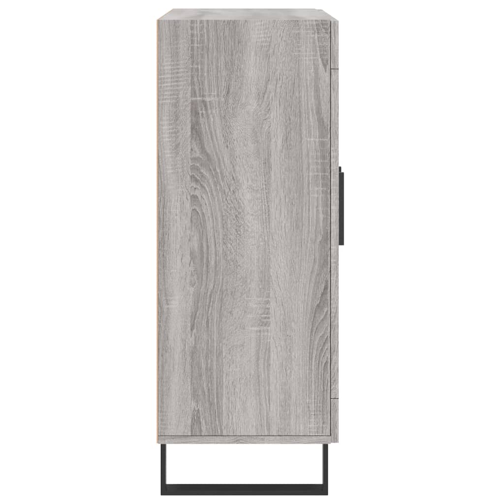 vidaXL Aparador de madera de ingeniería gris Sonoma 69,5x34x90 cm