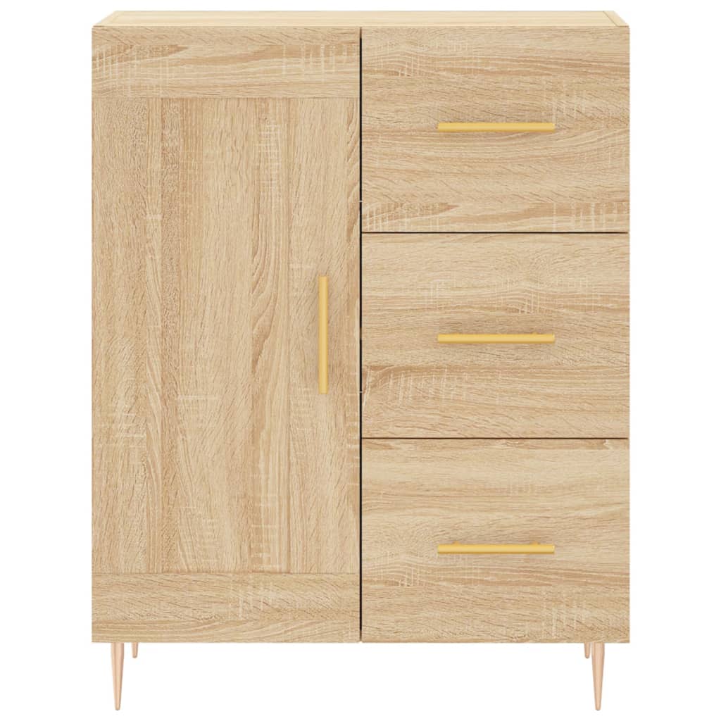 vidaXL Aparador de madera de ingeniería roble Sonoma 69,5x34x90 cm