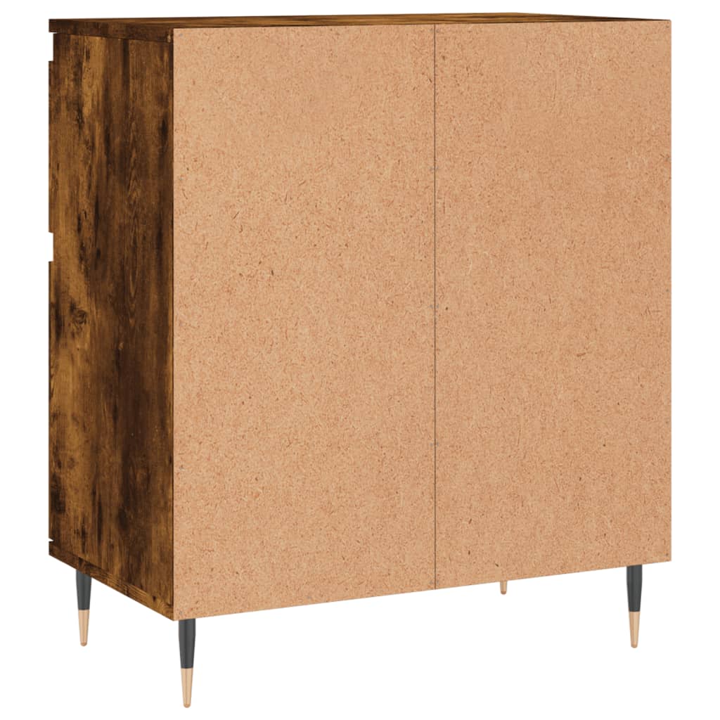 vidaXL Aparador madera contrachapada color roble ahumado 60x35x70 cm